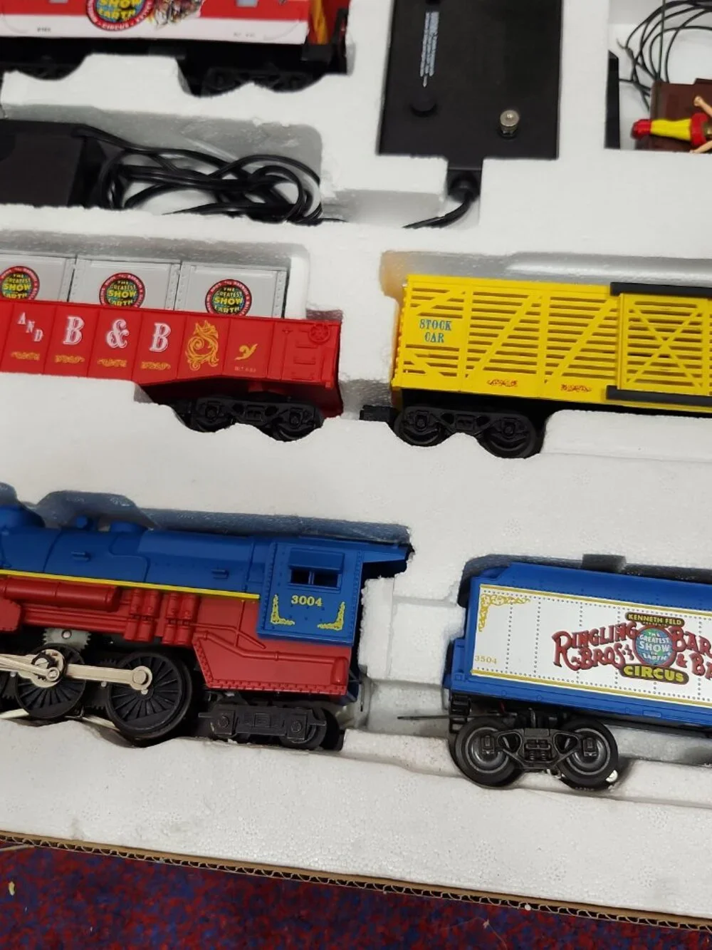 Vintage K-Line 1311 Ringling Bros. Barnum & Bailey Circus Train Set